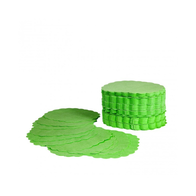 Disco de Papel Forma Ovalada Verde 500 gr.